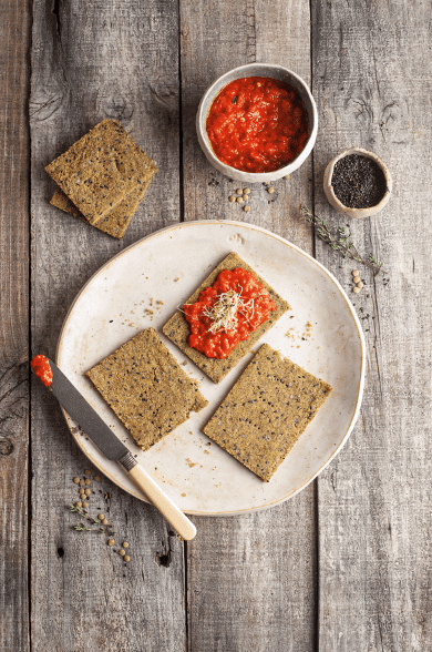 Crackers de lentejas