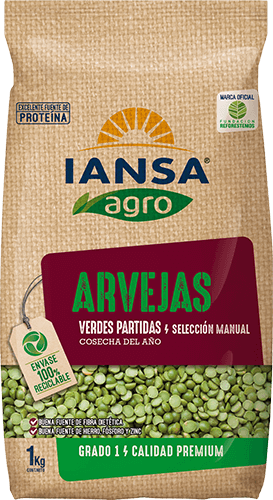 Legumbres para cocinar: Arvejas verdes partidas