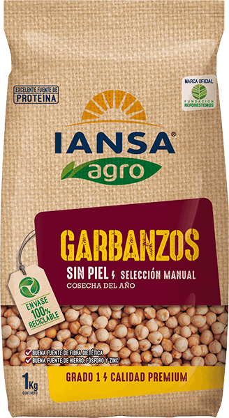 Legumbres para cocinar: Garbanzos sin piel
