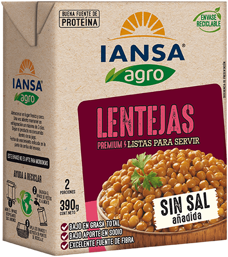 Legumbres Listas: Lentejas listas para servir