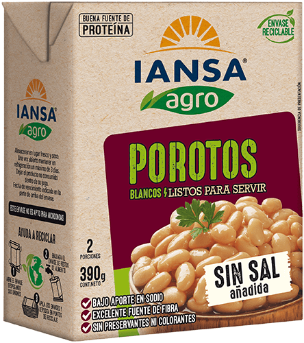 Legumbres Listas: Porotos blancos listos para servir
