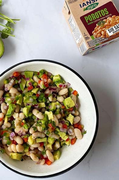 Ceviche de Porotos por @nutricionista.rociosuarez