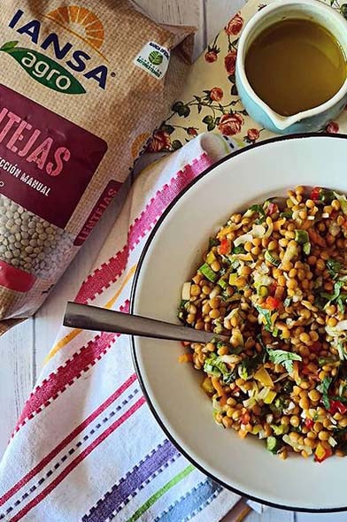 Ensalada de lentejas por @connieachurra