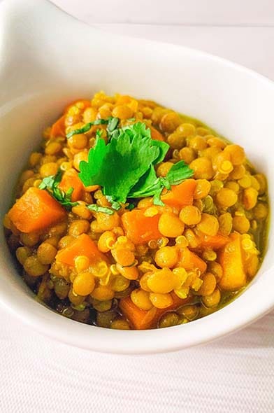 Guiso de lentejas con quinoa @masliviano.cl