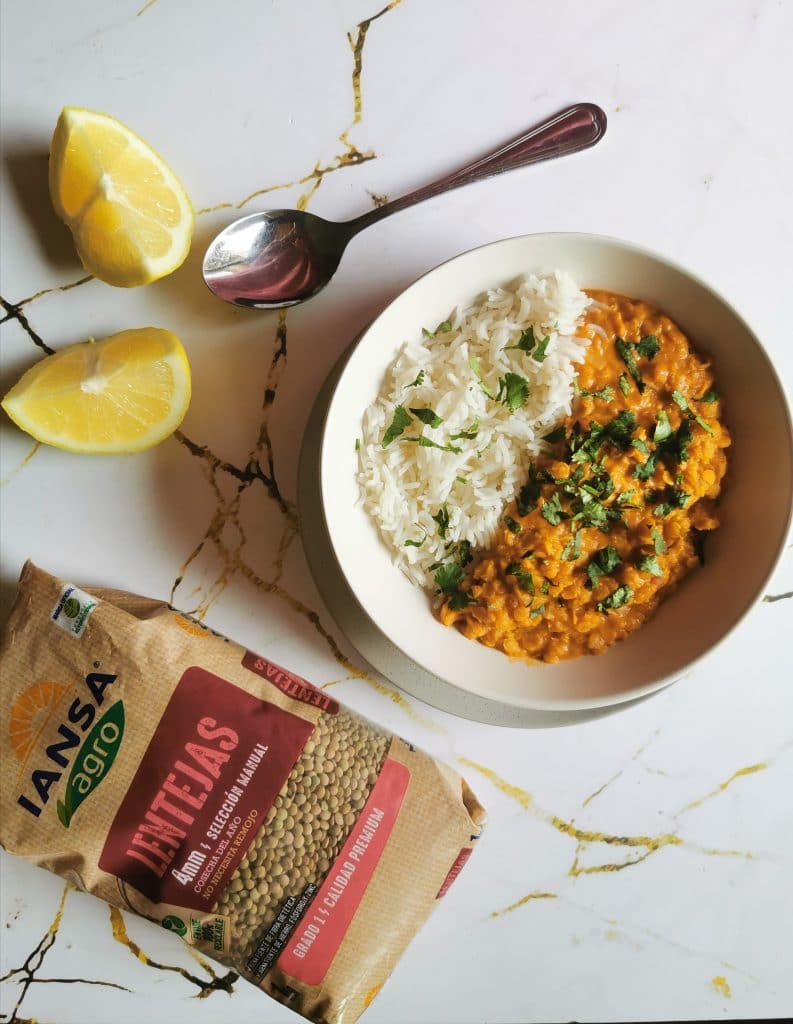 Lentejas en Garam Masala por @loredemango