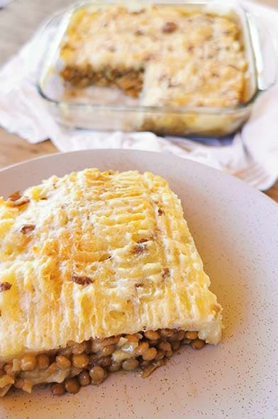 Pastel de papa vegano @loredemango