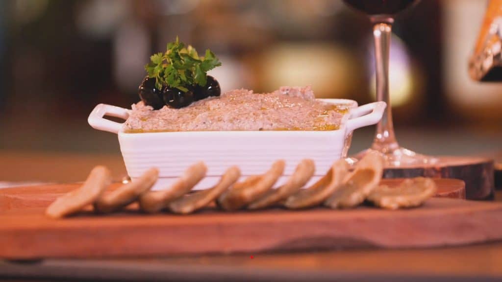 Paté de porotos blancos con champiñones