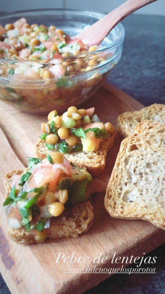 Pebre de lentejas