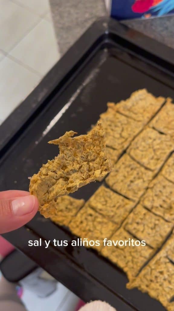 Crackers de garbanzos