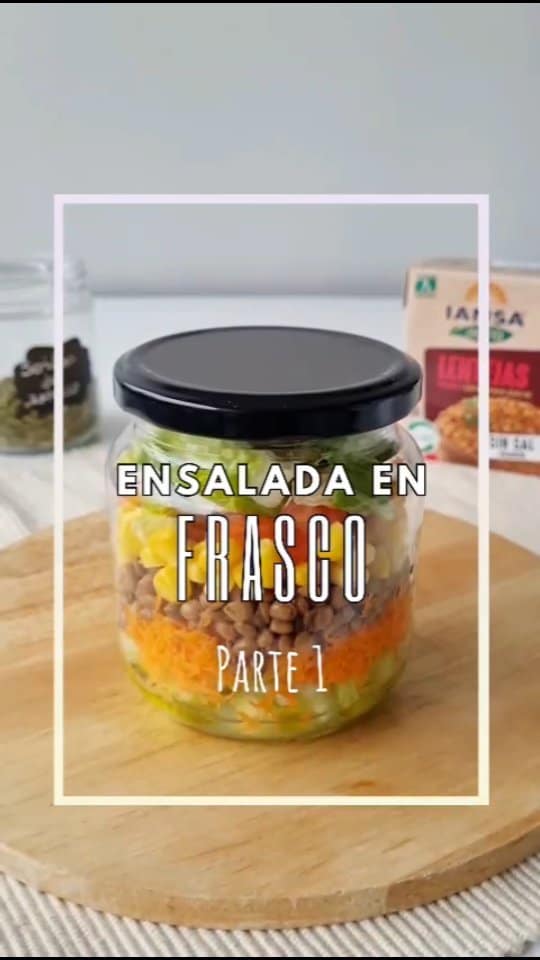 Frasco de ensalada para la oficina, picnic o donde quieras!