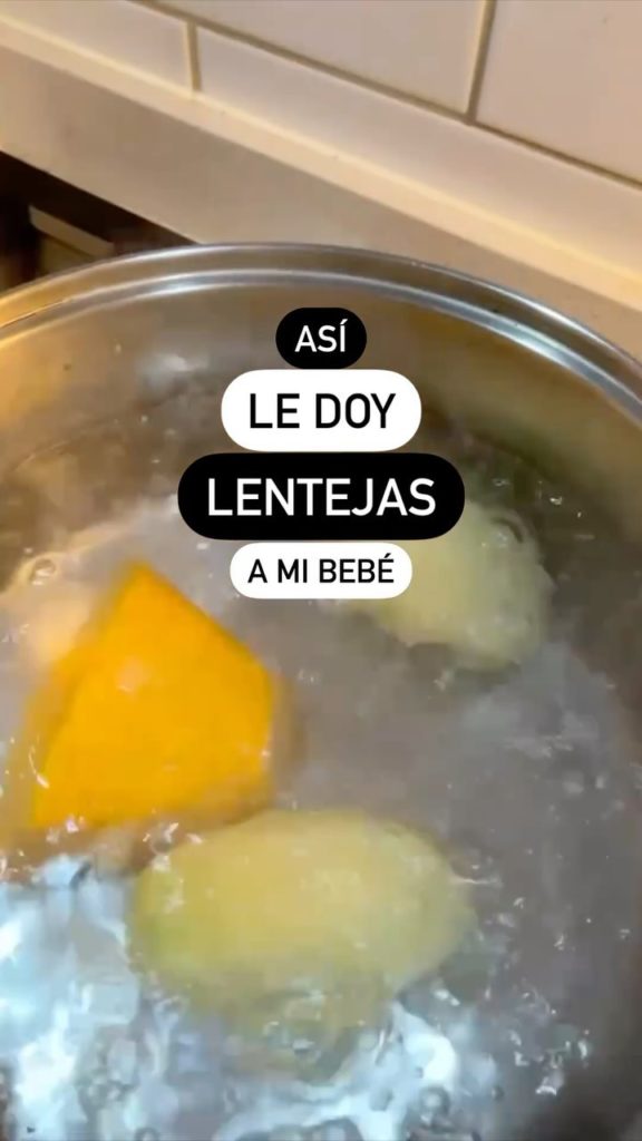 Papilla de lentejas *Receta apta desde los 6 meses*
